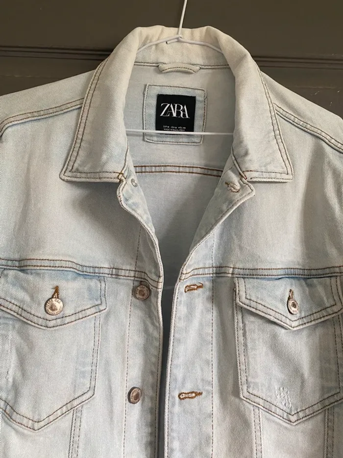 Veste en jean Homme Zara taille M - photo numéro 3