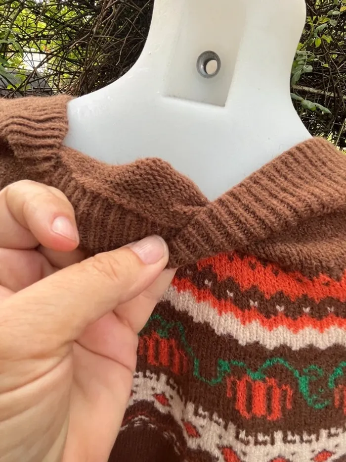 Pull Automnal Citrouilles Enchantées Super Doux Ne pique Pas ! - photo numéro 4