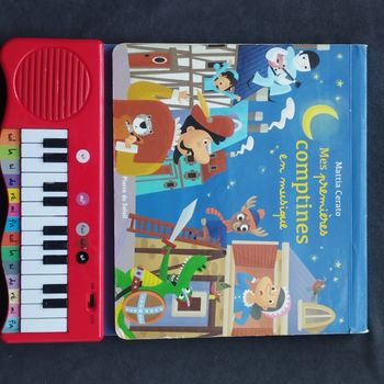 Livre-piano Mes premières comptines en musique