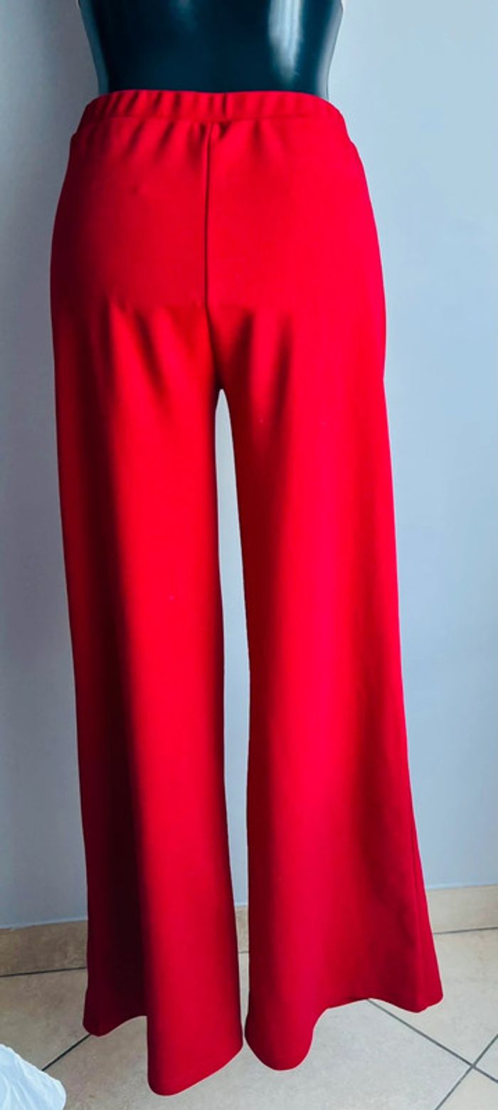 Pantalon rouge fluide Shein - Taille 36/38 - photo numéro 5