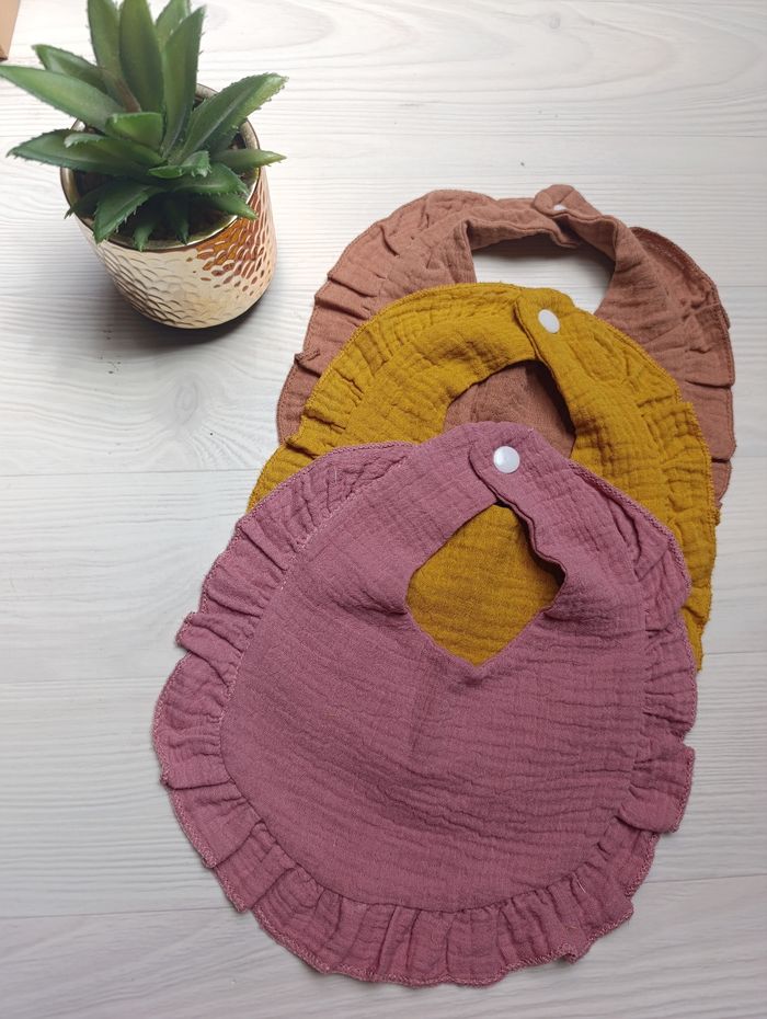 Lot de 3 bavoirs personnalisés