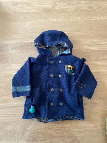 Manteau en laine DPAM 18 mois doublé