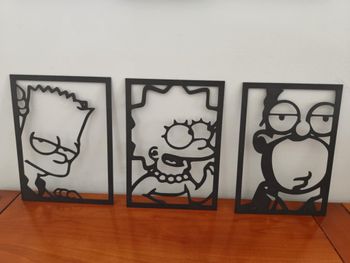 lot cadre murale Simpson