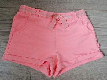 Short molleton corail fille 5 ans Okaïdi