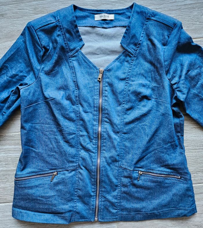 Veste en jean halogène paris taille 42 - photo numéro 2