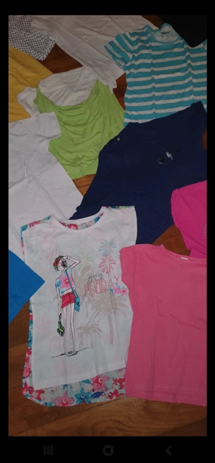 Lot de 20 tee-shirts fille - photo numéro 8