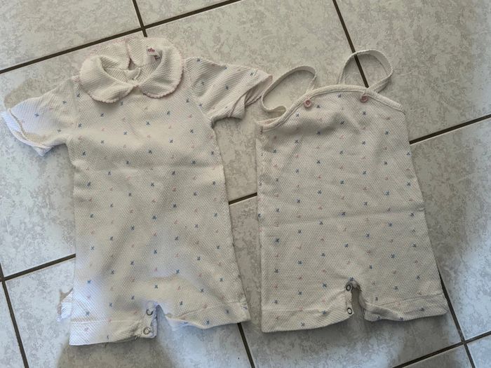 Lot de 2 combinaison d’été 12 mois - photo numéro 2