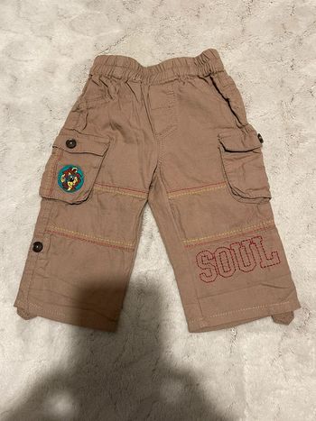 Pantalon bermuda beige - 6 mois