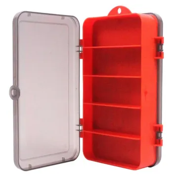 Boîte de rangement pour leurres de pêche – Rouge Neuf