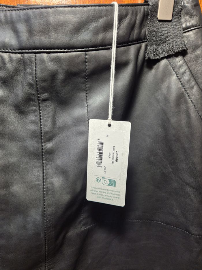 Basic leather skirt | black - photo numéro 2