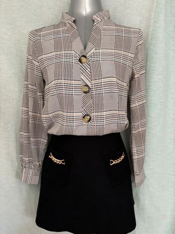 Petit ensemble vintage blouse et jupe S/36