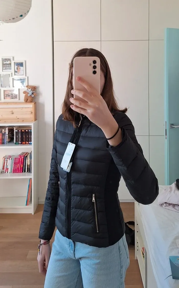 Veste doudoune Zara noir femme M