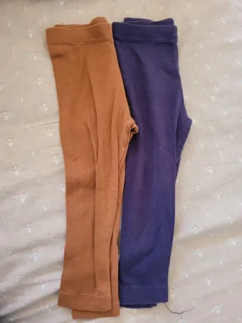 Lot de 2 leggings enfants