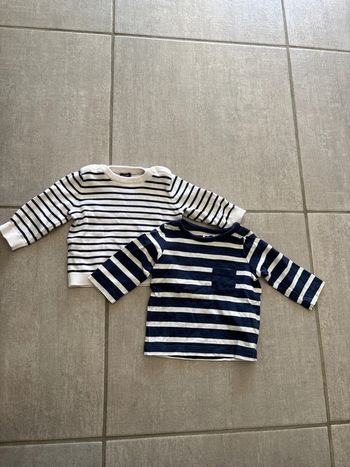 Petit pull et tee shirt manche longue