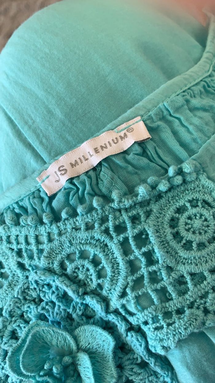 Robe JS millenium turquoise taille M - photo numéro 4