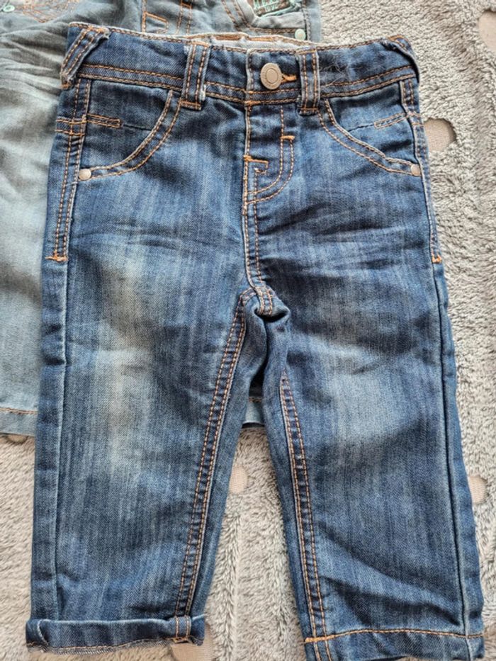 Lot de 2 jeans 6 mois - photo numéro 2