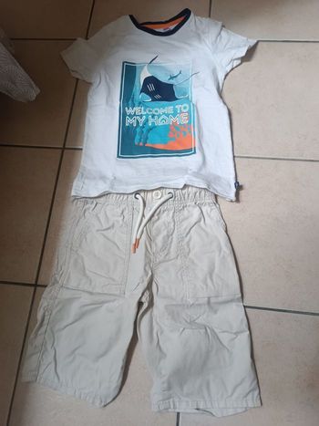 Ensemble short mer Okaïdi 8 ans