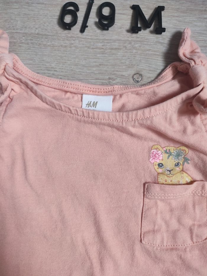 Ensemble d'été pour bébé fille, H&M taille 6/9 mois - photo numéro 2
