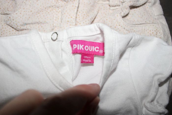 Ensemble short + t-shirt manches courtes taille 1 mois 54 cm - photo numéro 8