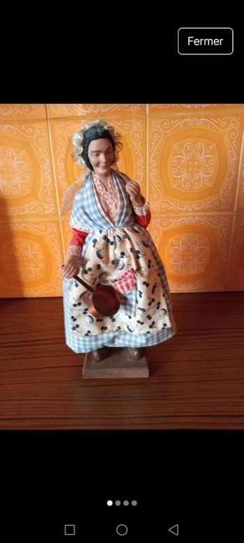 Santon habillé La cuisinière