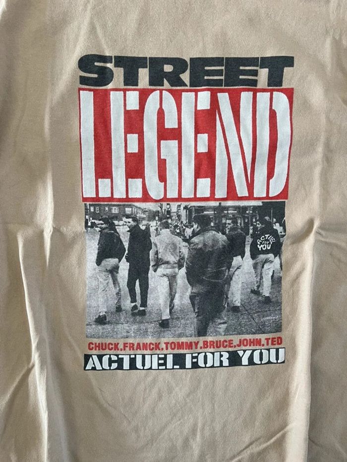 T-shirt vintage, beige - photo numéro 2