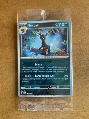 Carte Pokemon Noctali Reverse Stamped Flammes Obsidiennes