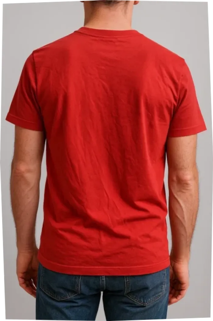 T-shirt Adidas rouge logo brodé · taille S - photo numéro 2
