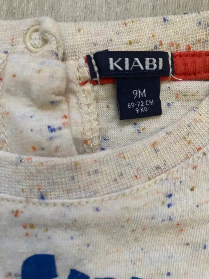 TEE shirt ML kiabi 9 mois - photo numéro 2