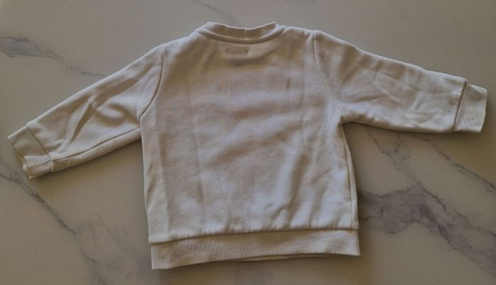 Pull blanc "Charmeur" Kiabi 12 mois - photo numéro 3