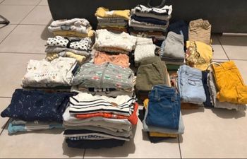 Gros lot de vêtements bébé garçons taille 1 mois 3 mois