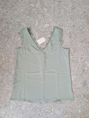 Top vert menthe pour femme - Taille S - Voir les mesures