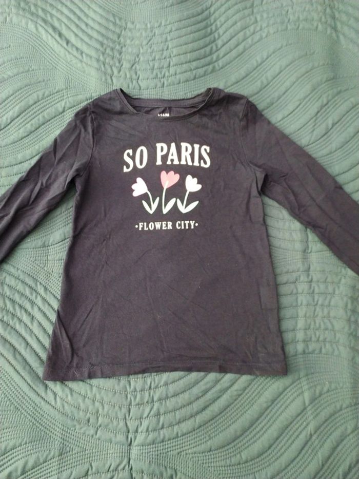 T-shirt bleu Kiabi 8 ans - photo numéro 2