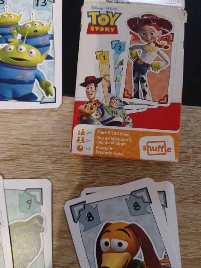 jeu de cartes 2 en 1 toys story - mémory et mistigris - photo numéro 3