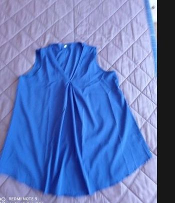 Liquette bleu forme arrondi