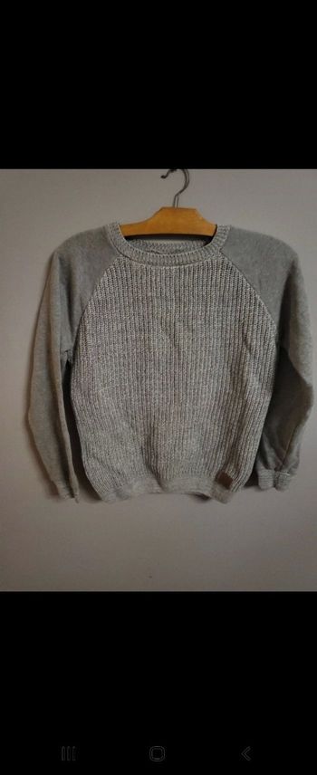 Pull gris 12 ans