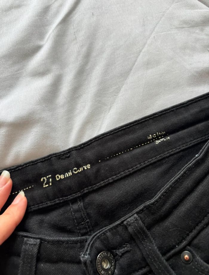 Jean levi’s noir demi curve slim femme mi taille / taille basse taille S/36 L32 - photo numéro 9