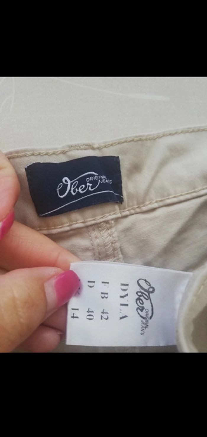 Pantalon beige taille 40 - photo numéro 3