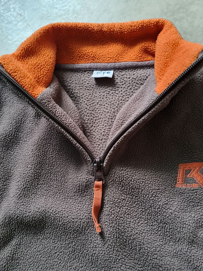 polaire marron orange garçon 4 ans - photo numéro 8