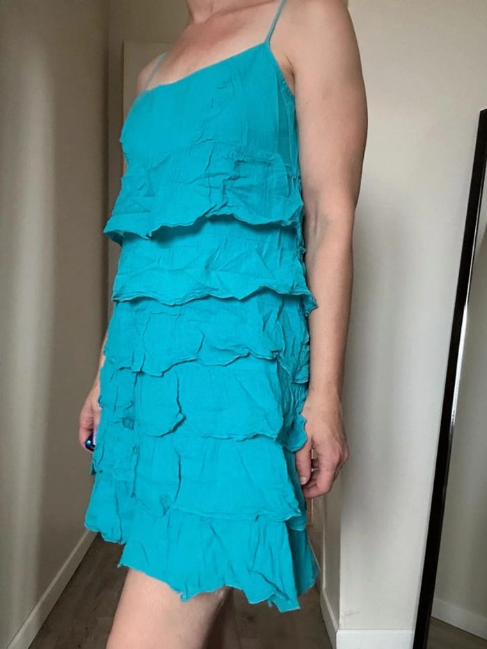 Promod Robe d’été bleue – Taille 38 – Très bon état - photo numéro 12