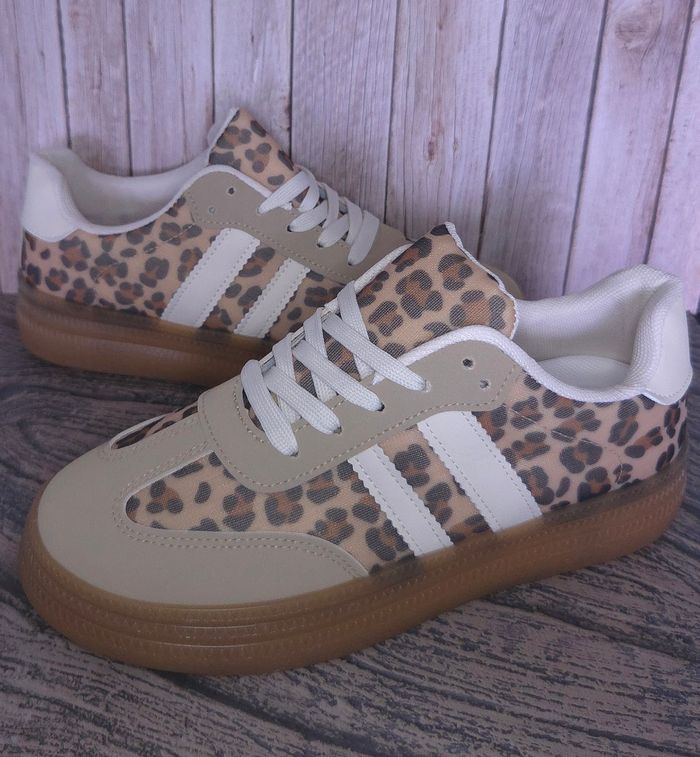 Baskets femmes léopard tendances - Taille 39 - NEUVES 🌟
