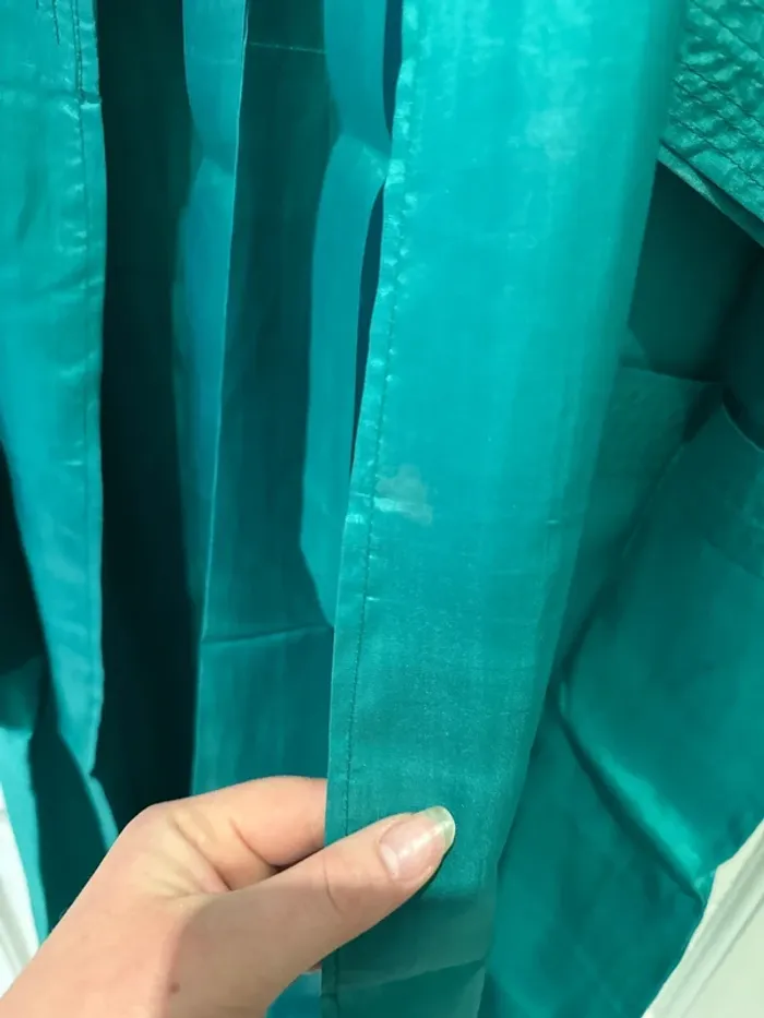 Kimono vert foncé soie Vietnam - photo numéro 6