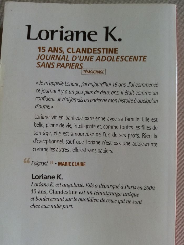 Livre : Loriane K - photo numéro 3