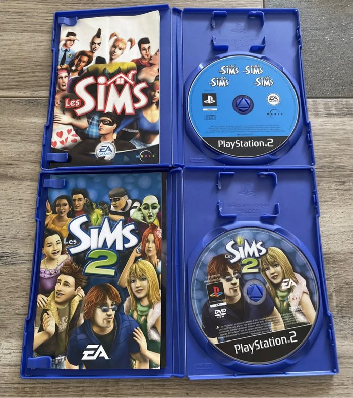 Lot 2 Jeux Les Sims 1 et 2 PS2 FR - photo numéro 2