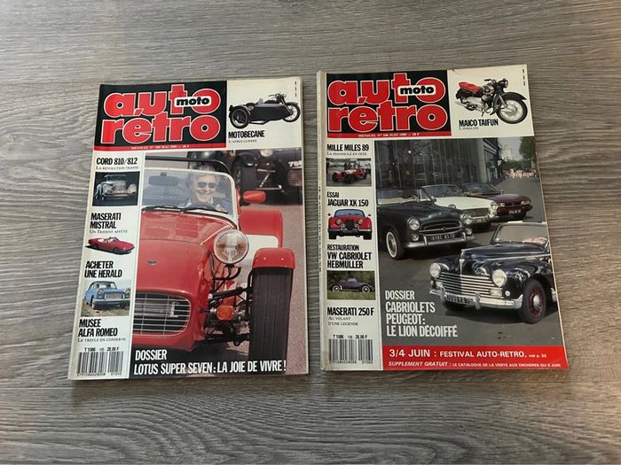 Lot 2 magazines Vintage Auto Moto Rétro Ancien - photo numéro 2