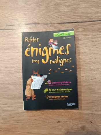 Petite énigme trop maligne CM2 à la 6e