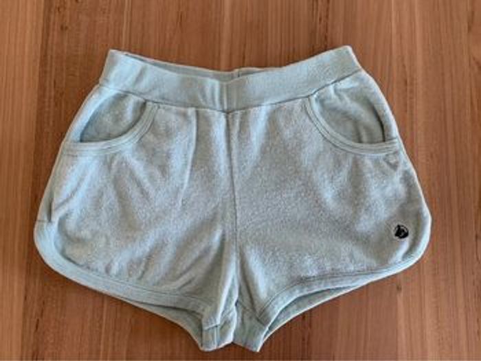 Ensemble short en éponge Petit Bateau et t-shirt bi colore Catimini en 6 ans - photo numéro 2