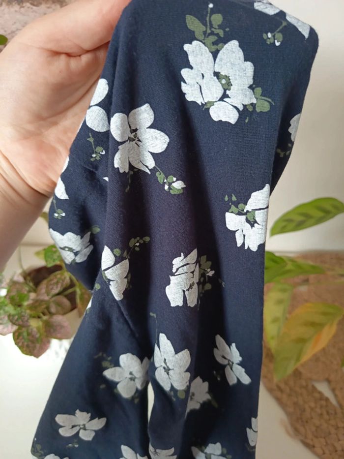 Legging fleurs blanche - photo numéro 4