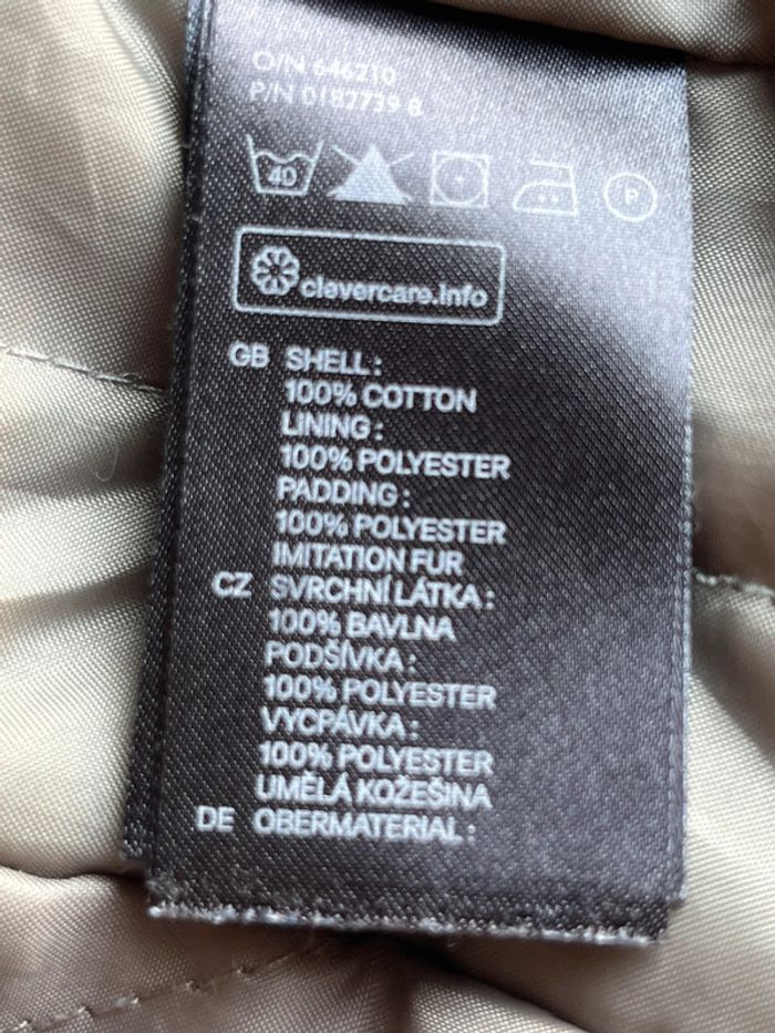 Veste parka kaki fausse fourrure H&M XS - photo numéro 7