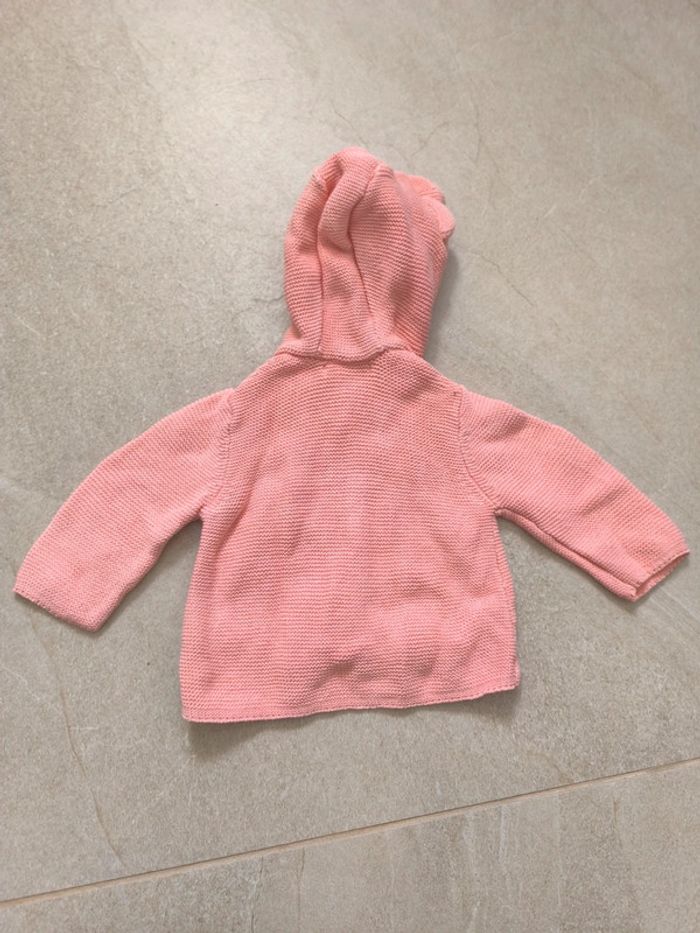 Veste capuche rose Verbaudet 6 mois coton - photo numéro 5