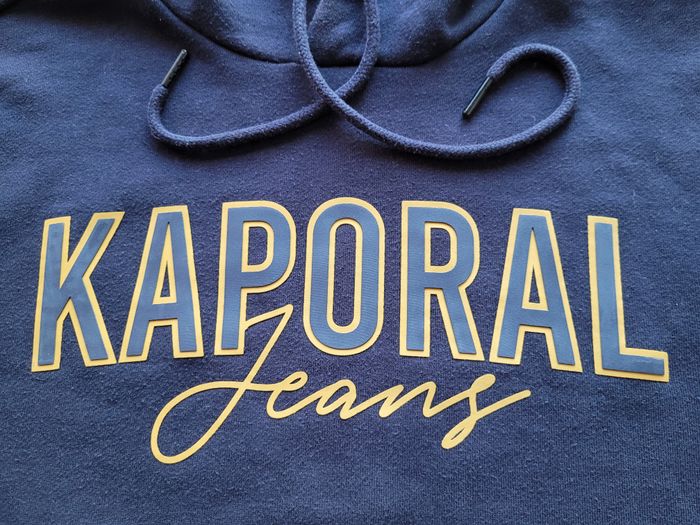 Sweat à capuche marine et orange Kaporal Jeans Taille M/L - photo numéro 4